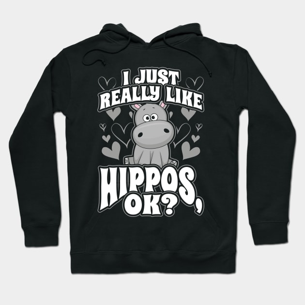 I just really like hippos ok Hoodie by aneisha